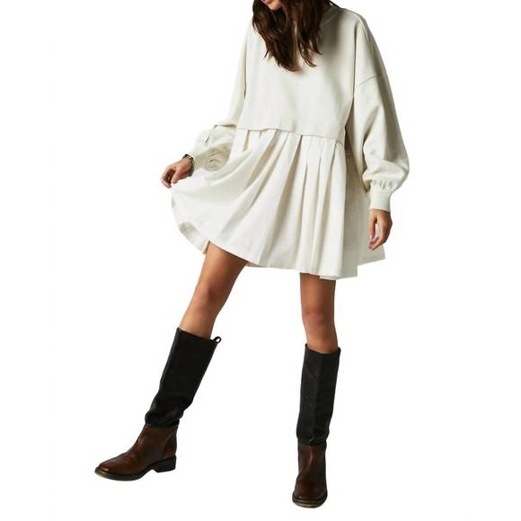 FREE PEOPLE Tops - NEW FREE PEOPLE eleanor sweatshirt in grey combo